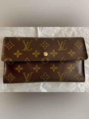 Louis Vuitton Brown Monogram Porte Tresor International Tri Fold Long Wallet